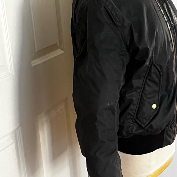 ACNE Studio Black Bomber Jacket 46 Preowned - Picture 5 of 9